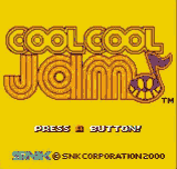 Cool Cool Jam title screen for Neo Geo Pocket Color